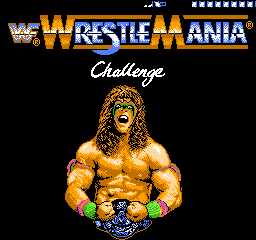 WWF Wrestle Mania Challenge title screen for Famicom